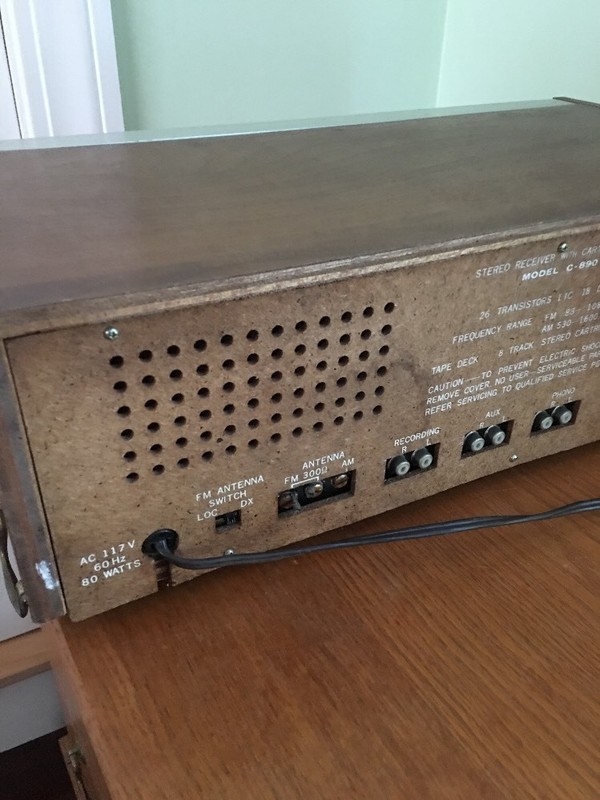 Audiovox Stereo Receiver with Cartridge Deck Model C-890 gallery