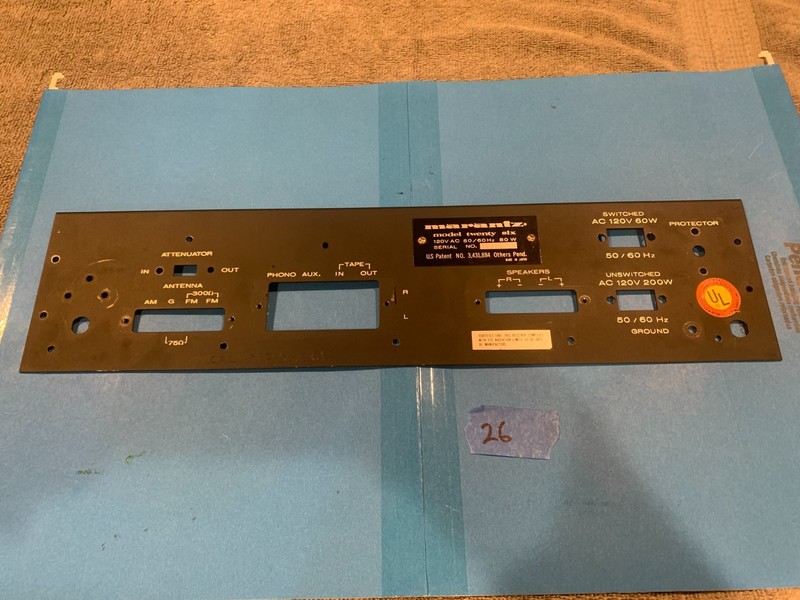 Marantz Model Twenty Six (26) Stereo Receiver Rear Panel