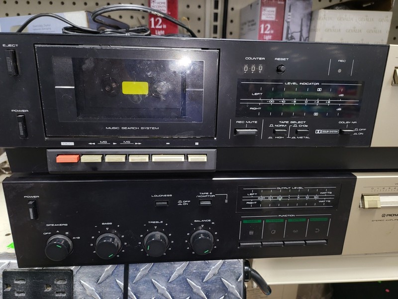 Pioneer Cabinet Stereo SA730,CT330 Not Tested For Parts Only