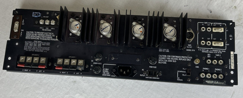 Scott R74S Back Panel Parts