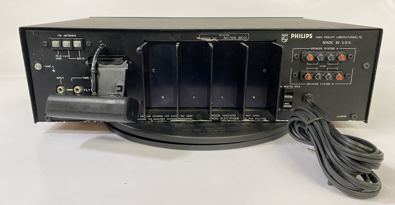 Phillips High Fidelity Laboratories 7841 AH7841 Stereo Receiver - SHOWN WORKING gallery