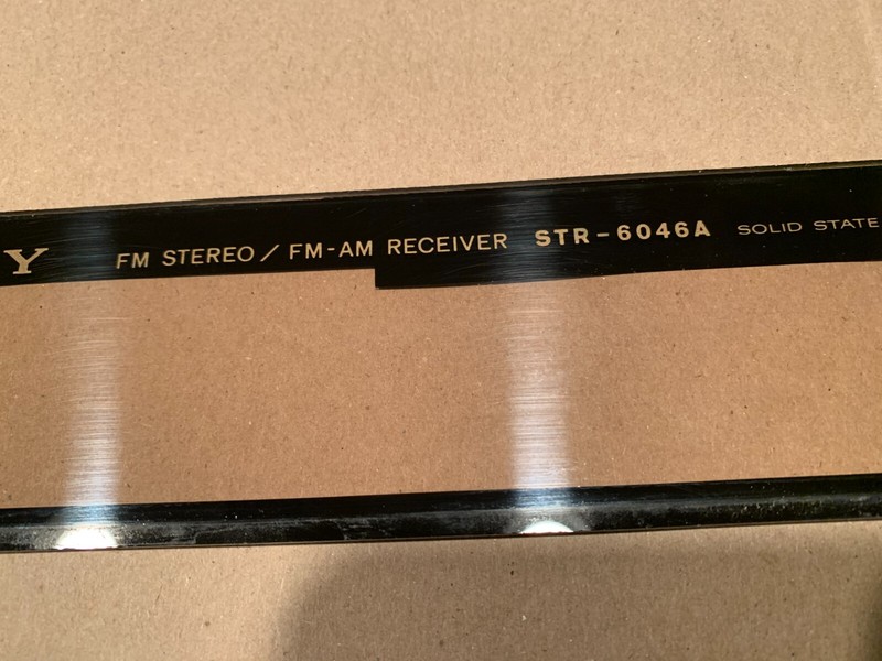Sony STR-6046A Vintage Stereo Receiver Parting Out Faceplate Plastic gallery