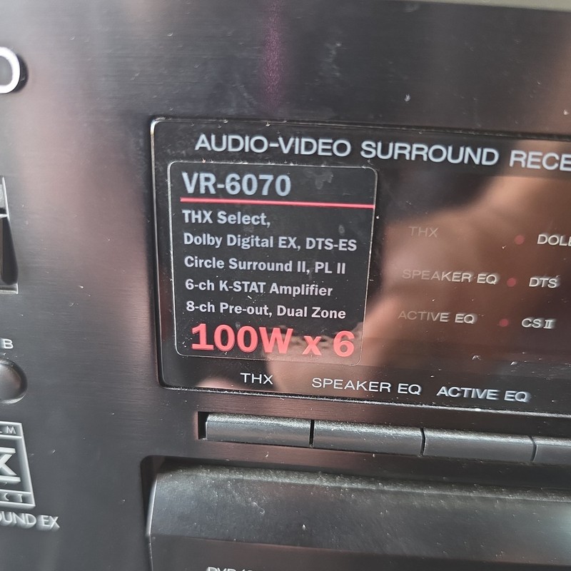 Kenwood VR-6070 audio/video surround receiver with original remote control gallery