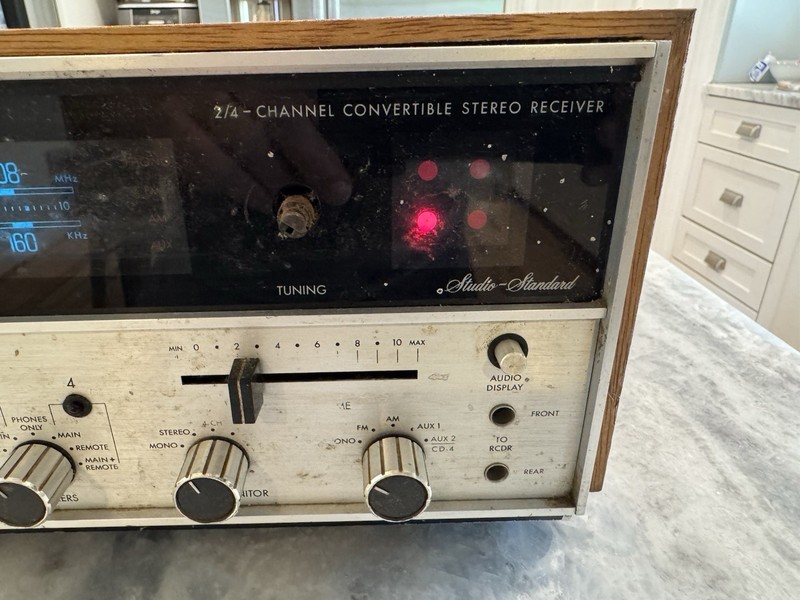 Vintage Fisher 504 Four Channel Stereo Receiver Parts Repair QUADRAPHONIC -Video gallery