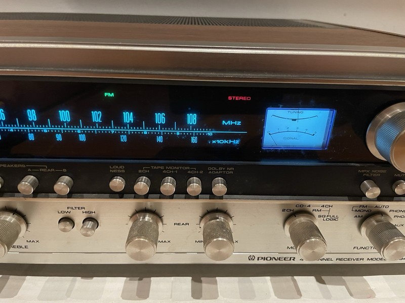 Pioneer QX-949A 4 Channel Quadraphonic AM/FM Stereo Receiver Powers On *READ* gallery