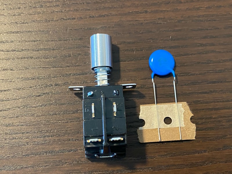 Marantz 25mm Power Switch, Knob, & Snubber Cap NEW Perfect Replacement
