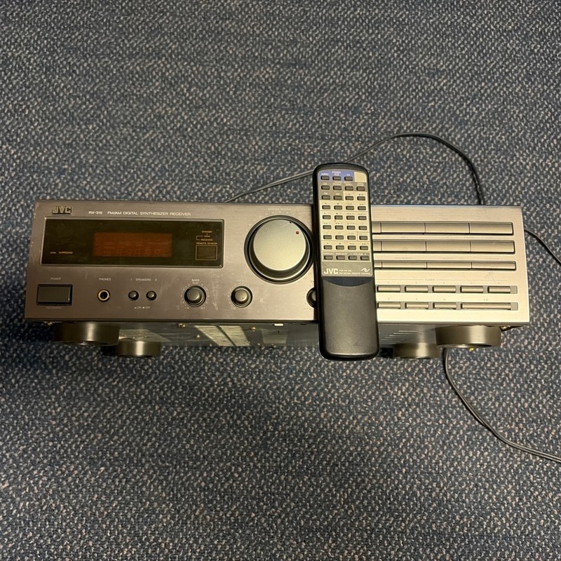 JVC Stereo Receiver AM/FM Radio RX-315TN Remote Included