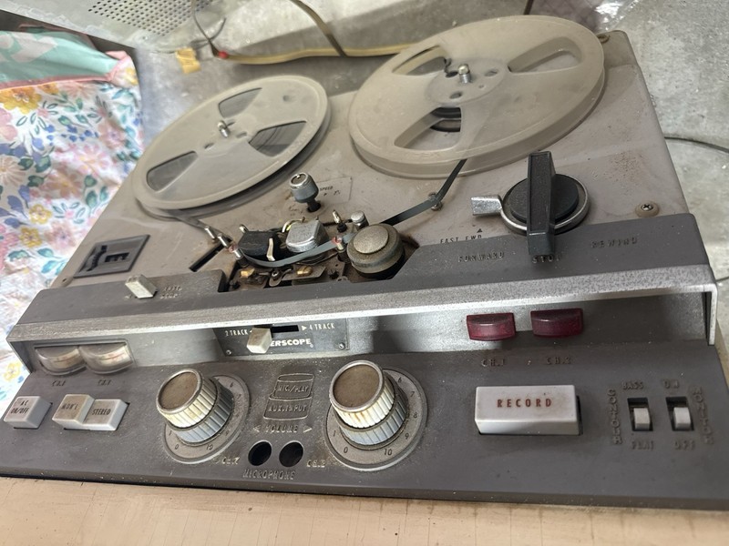 The Fisher 500B Vintage Receiver Amplifier + 2/4 Track player + Record Player gallery