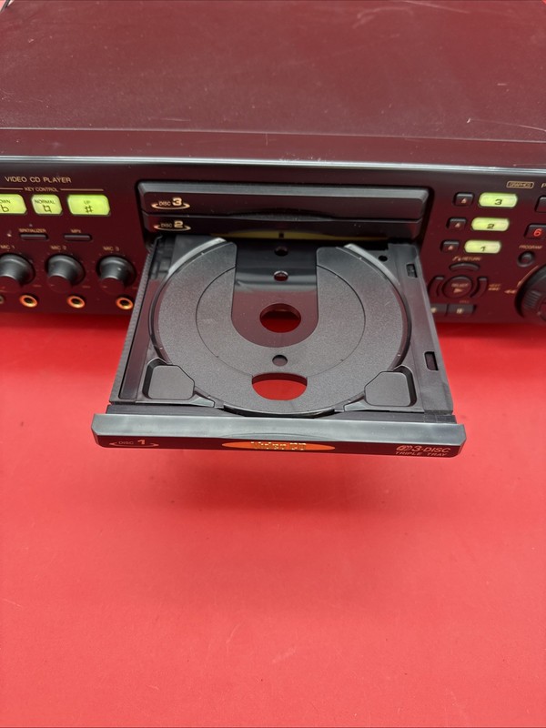 RSQ RSQ-MV333 Video CD Player RCA Karaoke Receiver - Tested And Working With Two gallery