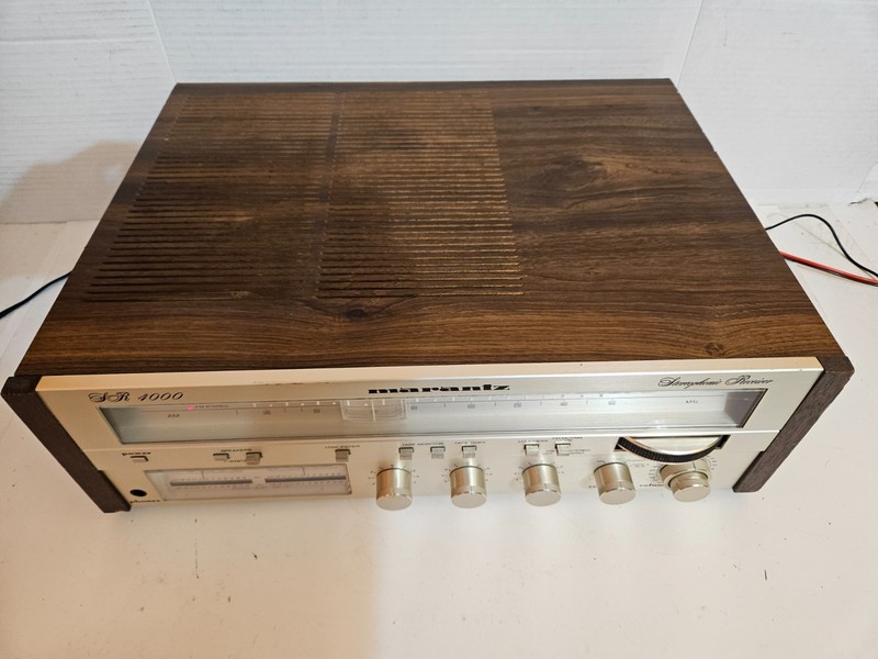 Marantz SR‑4000 Stereo Receiver – Powers On – No Sound – For Repair/Parts gallery