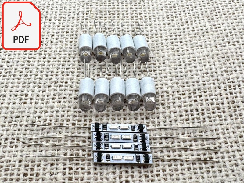 Toshiba SA-7100 SA-775 receiver front panel LED lamps bulbs lights LED TITANIUM