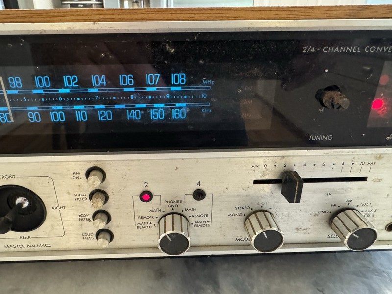 Vintage Fisher 504 Four Channel Stereo Receiver Parts Repair QUADRAPHONIC -Video gallery