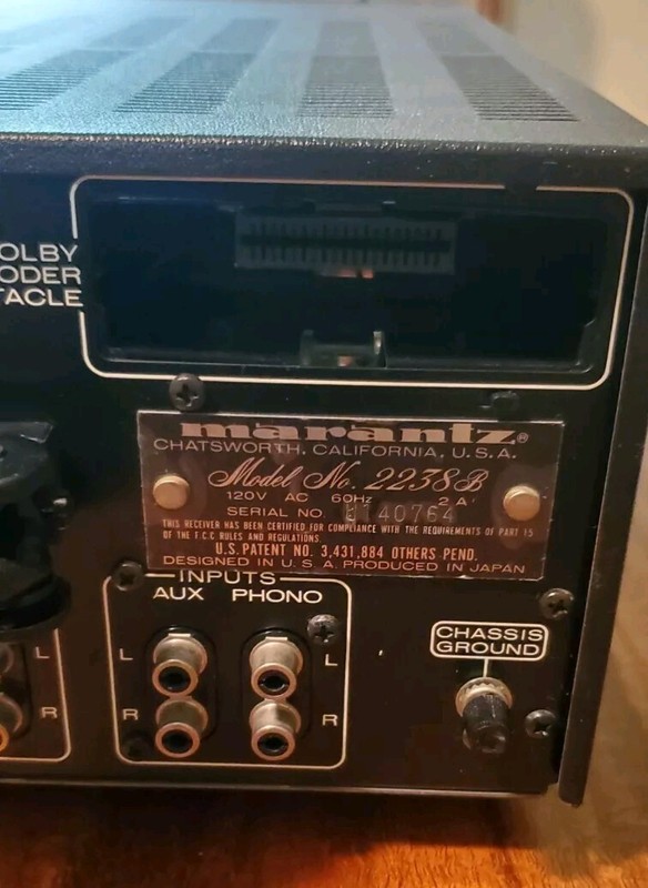 Marantz Model 2238B Vintage Stereophonic Receiver gallery