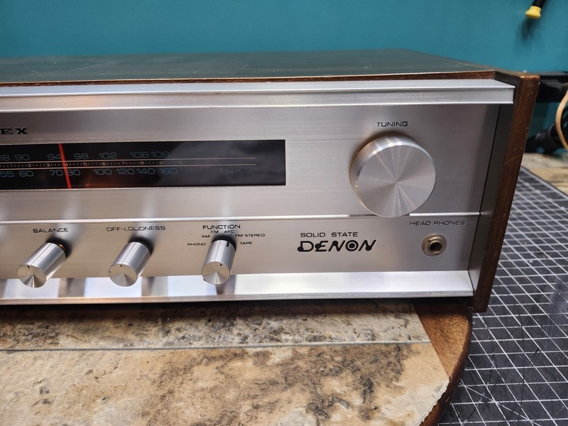 Vintage Silver Face Denon MX-990B AM FM 1 channel not working Parts or Repair gallery