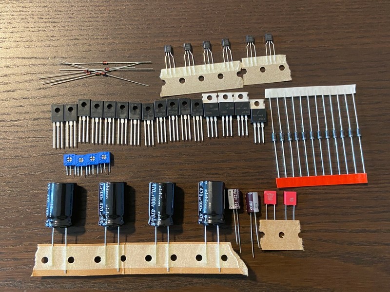 Pioneer SX-1250 Amp Board Rebuild Kit AWH-048 Recap & Repair Kit Complete!
