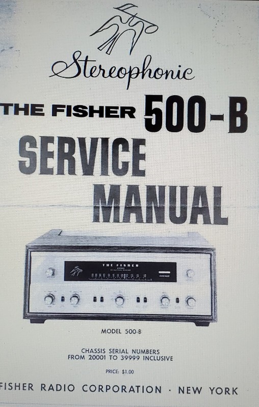 Fisher 500-B 500B Vacuum Tube Receiver Restoration Kit