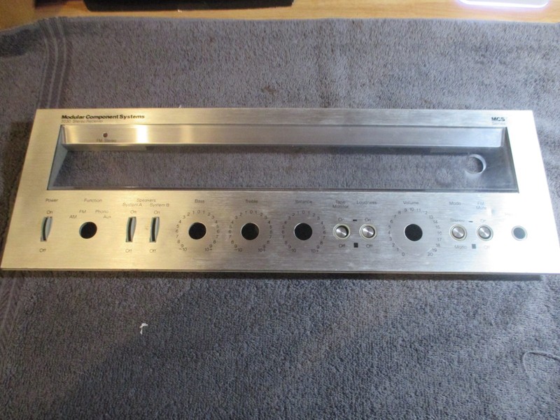 MCS 3230 Stereo Receiver Face Plate - cleaned