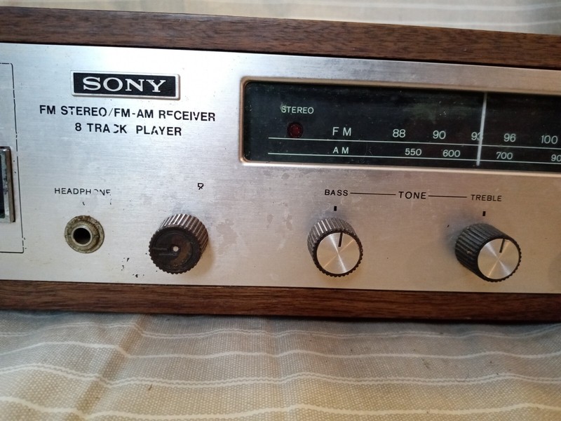 Vintage Sony model HST-388 AM FM Radio Stereo Receiver with 8 Track Working! gallery