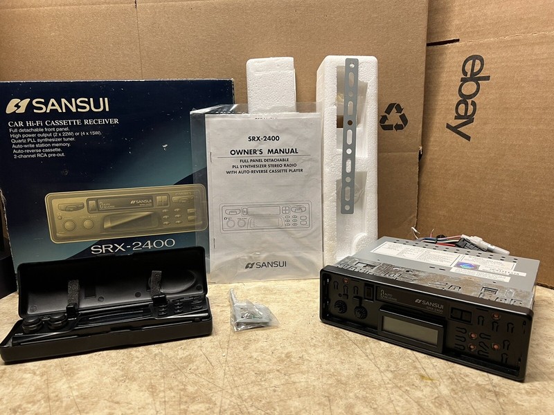 Sansui Stereo Cassette Receiver SRX-2400 ￼Auto-Reverse New Old Stock
