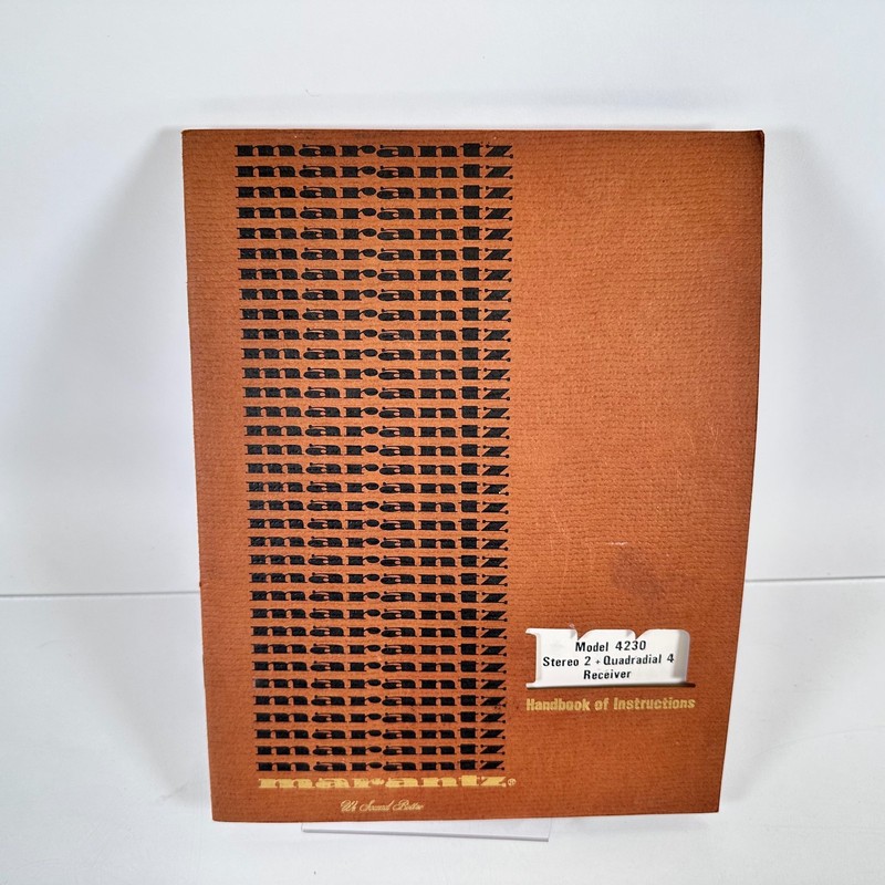 Vintage Original Marantz 4230 Stereo 2 Receiver Handbook of Instructions gallery