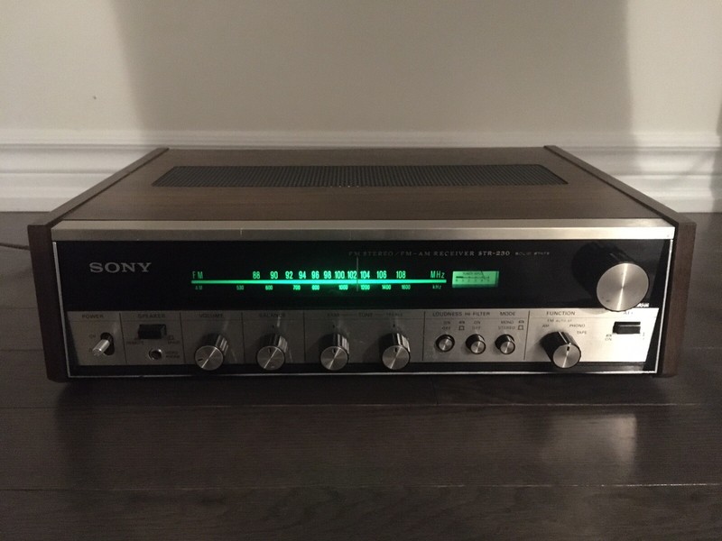 SONY STR-230A AM/FM Stereo Receiver Wooden Book-Shelf 1972 Japan Vintage RARE gallery