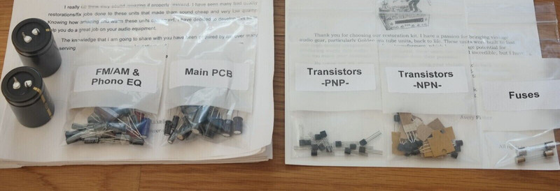 Technics SA-200 rebuild restoration recap service capacitor kit fix repair