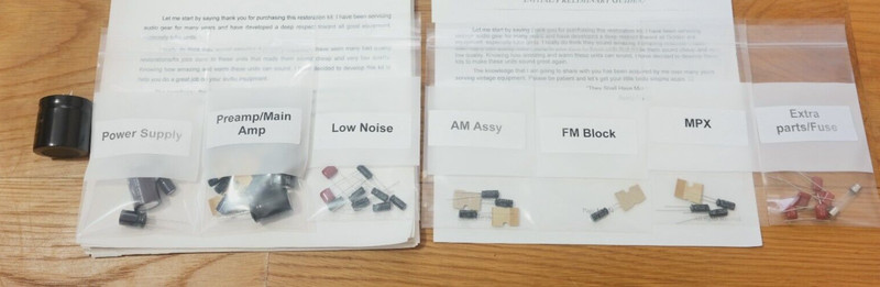 Harman Kardon 330A Partial restoration kit service recap capacitor rebuild