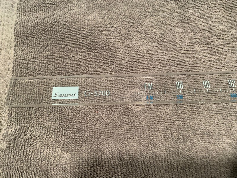 Sansui G-5700 Stereo Receiver Parting Out Dial Scale Plastic