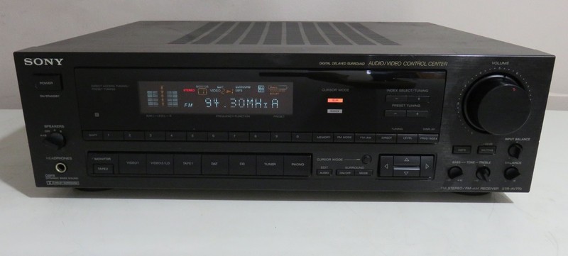 SONY STR -AV770X STEREO RECEIVER SERVICED IN WORKING CONDITION