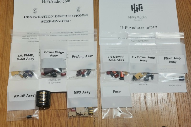 Fisher 202 Futura receiver restoration recap repair service rebuild kit gallery