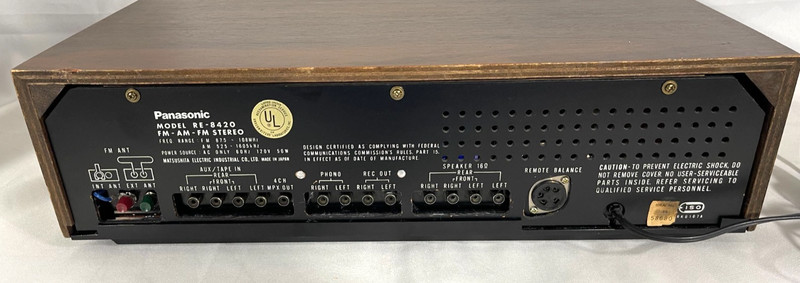 Panasonic RE-8420 QUAD 8-Track Stereo System 4-Channel Amp - Tested Very Rare gallery
