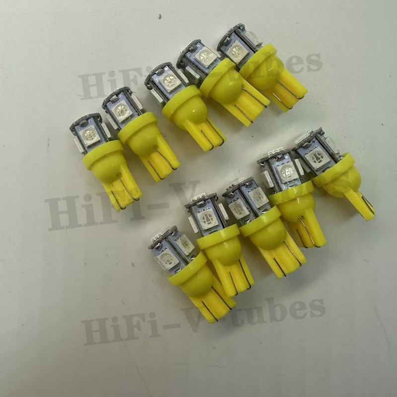 10 New Orange 8V Wedge Lamp LED Light Bulbs for Pioneer Project/One Receivers gallery