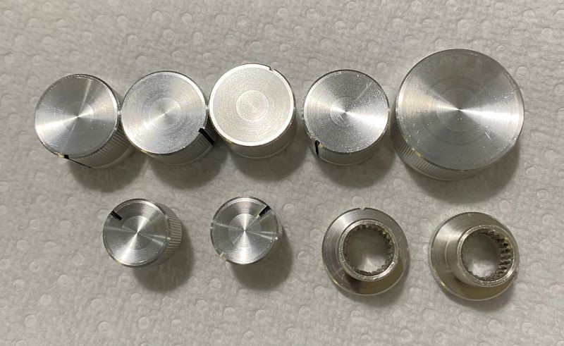 Sansui 2000 Receiver Original Complete Knob Set – OEM Parts with Collars