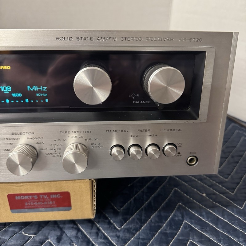 KENWOOD KR-6020 VINTAGE AM/FM STEREO RECEIVER - SERVICED - CLEANED - TESTED gallery