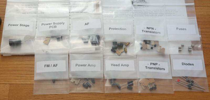 Pioneer SX-727 rebuild restoration recap service kit repair capacitor