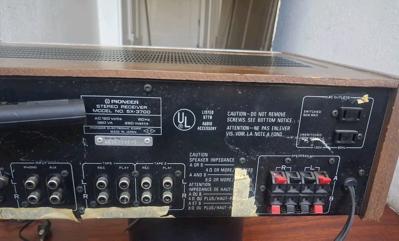 Pioneer SX-3700 Stereo Receiver (READ) DESCRITPION gallery
