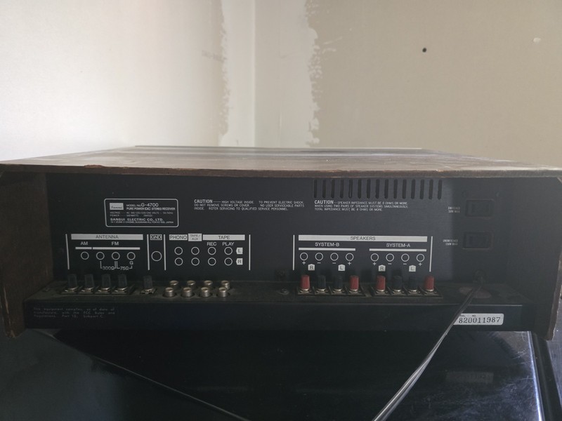 Vintage Sansui G-4700 Pure Power DC Stereo Receiver (READ DESCRIPTION) gallery