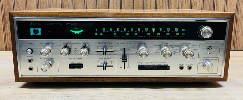 Sansui QR-4500 Quad/Stereo Receiver: Tested/Serviced, Working. LED's. See video! gallery