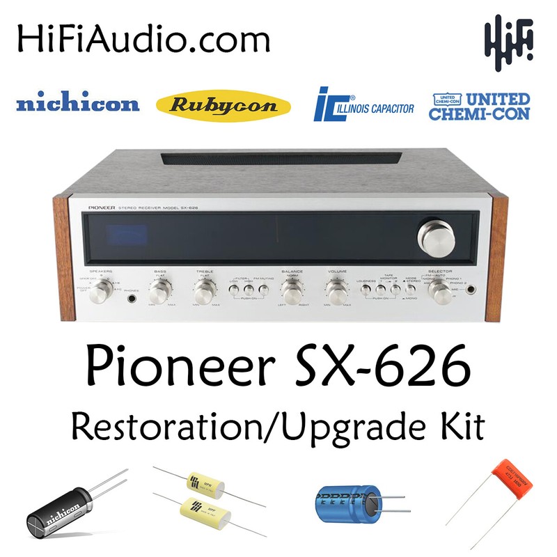 Pioneer SX-626 rebuild restoration recap upgrade kit repair filter capacitor