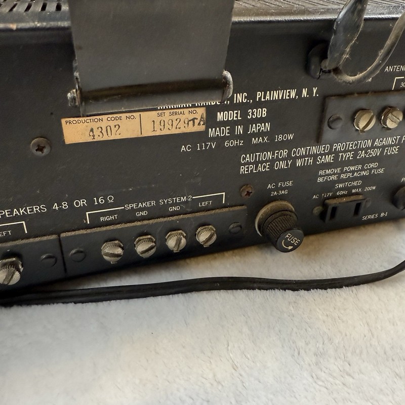 Vintage Harman Kardon 330B AM/FM Stereo Receiver - Powers On needs Work gallery
