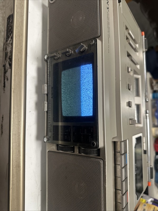 Sony Tv -FM/AM Receiver. Stereo Cassette ReiGX414. As Is. Parts.