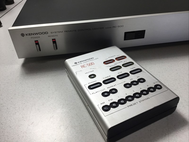 Vintage Kenwood RC 500 Remote Control Center Controller Silver Face ( more List