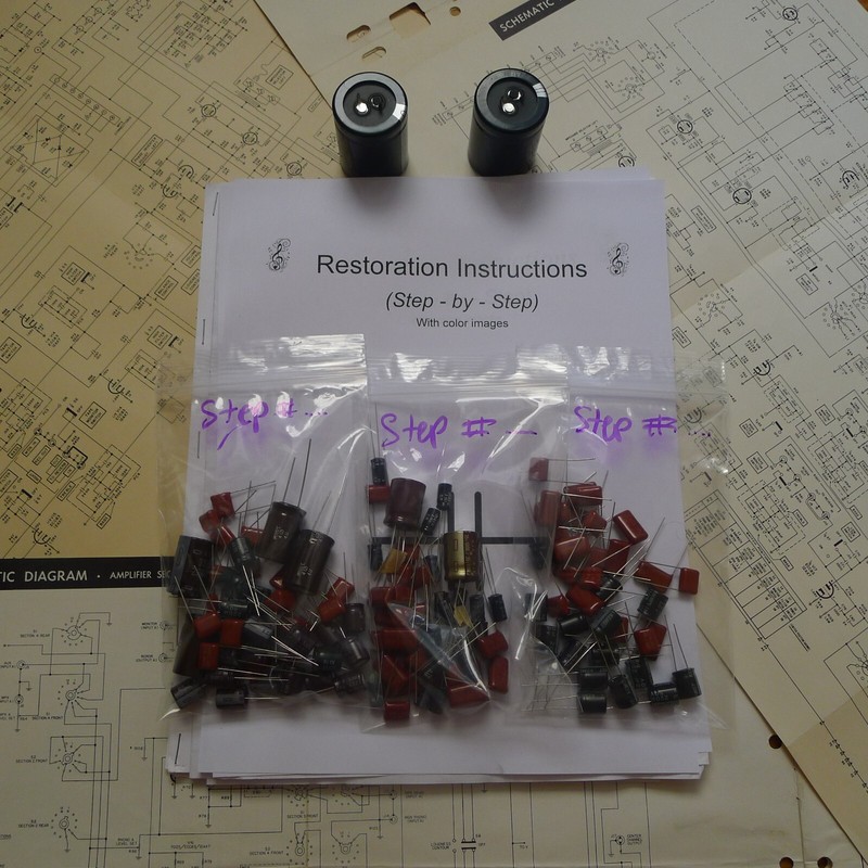 Kenwood KR-1000 rebuild restoration recap service kit repair filter capacitor