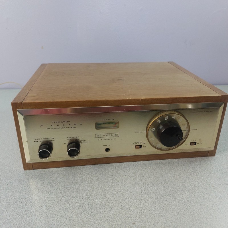 Scott Stereomaster LT-110 Kit FM Multiplex Stereo Wood Casing Powers Up PARTS