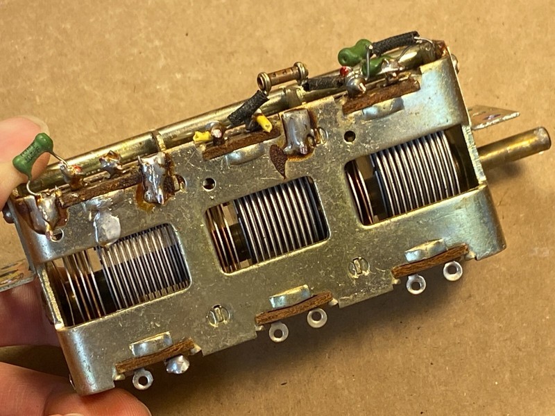 Tuning Air Capacitor from Kenwood KW-50 Tube Receiver Parts Matsushita 3FC-43 gallery