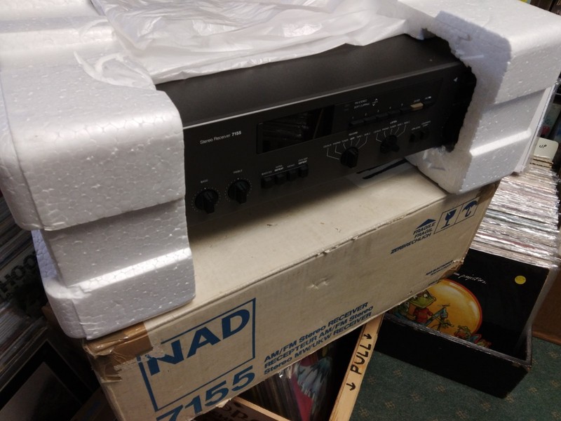 Vintage NAD 7155 AM/FM Stereo Receiver & Orig Box & packing looks & works Great