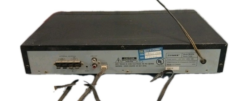 Fisher FM-9735 AM/FM Stereo Receiver Tested Works Black gallery