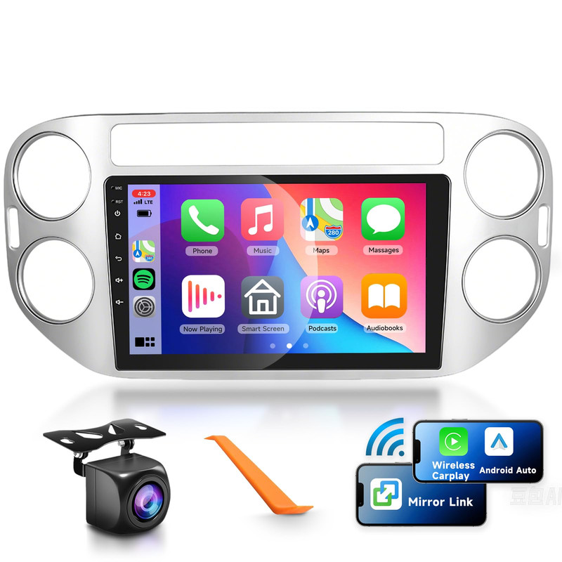 Podofo Car Radio Stereo Hifi Audio For Volkswagen Tiguan 2010-2015 Wireless