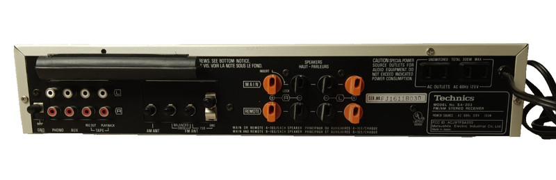 Technics SA-203 Stereo Receiver AUX Tuner | Tested Working gallery