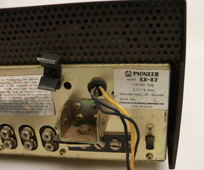 Vintage Rare Tube 60s PIONEER SX-82 Stereo AM FM Receiver AS IS gallery